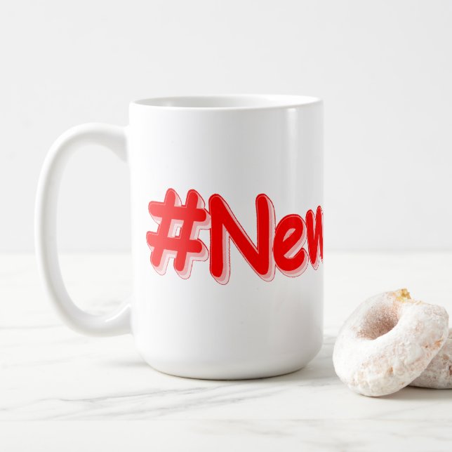 Caneca De Café "#NewYorker " Design Cute. Compre Agora (Com Donut)