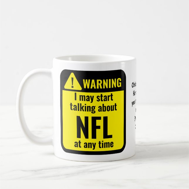 Caneca De Café NFL Personalizado Divertido (Esquerda)