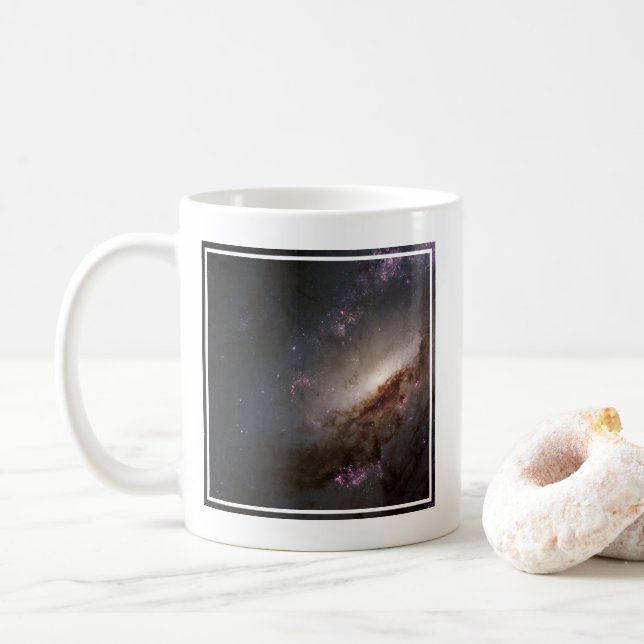 Caneca De Café Ngc 4258 Em Formação Estelar Intensa. (Com Donut)