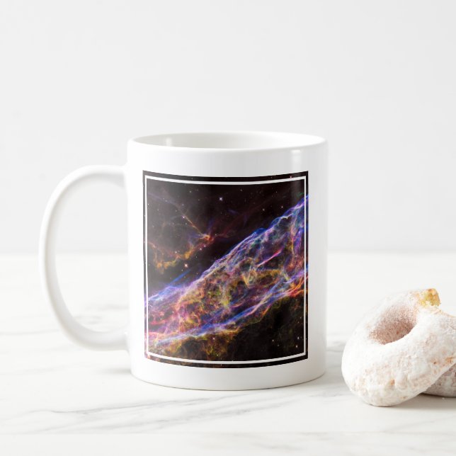 Caneca De Café Ngc 6960, A Nebulosa da Bruxa. (Com Donut)