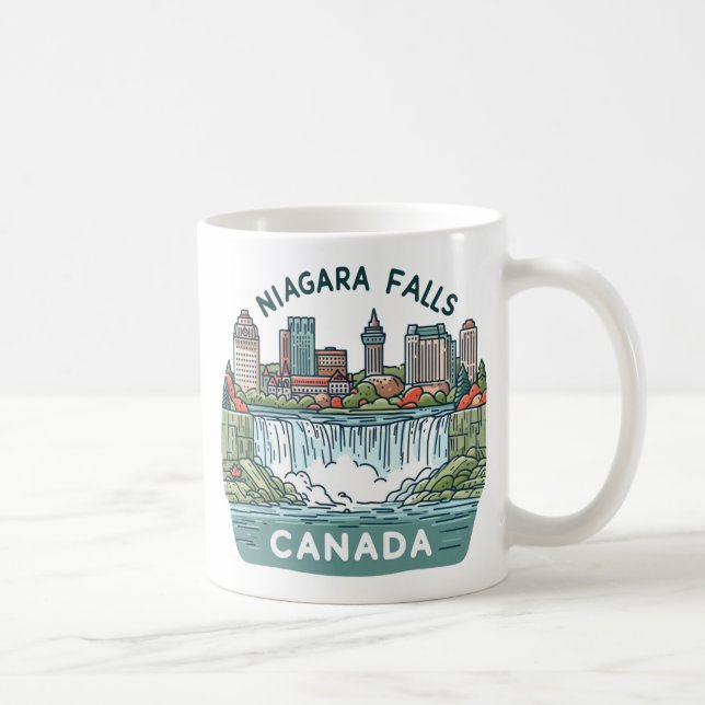 Caneca De Café Niagara Falls Canadá (Direita)