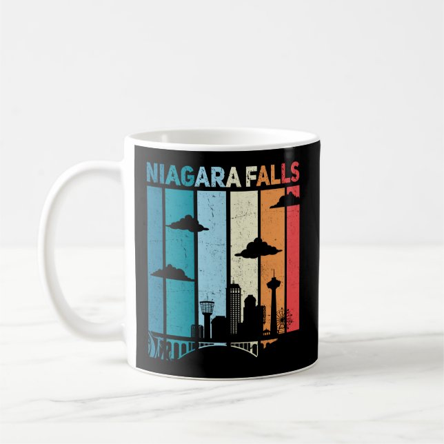Caneca De Café Niagara Falls Waterfall Canada Niagara Falls (Esquerda)