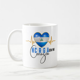 Caneca De Café Nicarágua En mi Corazon Pride Nicarágua
