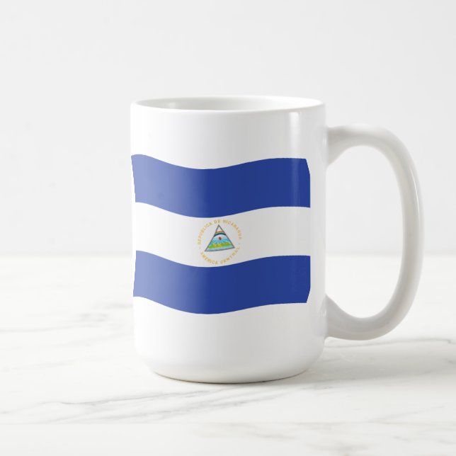 Caneca De Café Nicarágua Flag Mug (Direita)