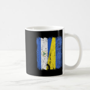 Caneca De Café Nicarágua Ucrânia Meia Bandeira Nicaraguense Ucran