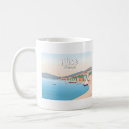 Caneca De Café Nice França Riviera Pastel Viagem