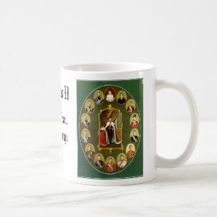 Caneca De Café Nicholas II - Múltiplo, Nicholas II - azul, NIC…