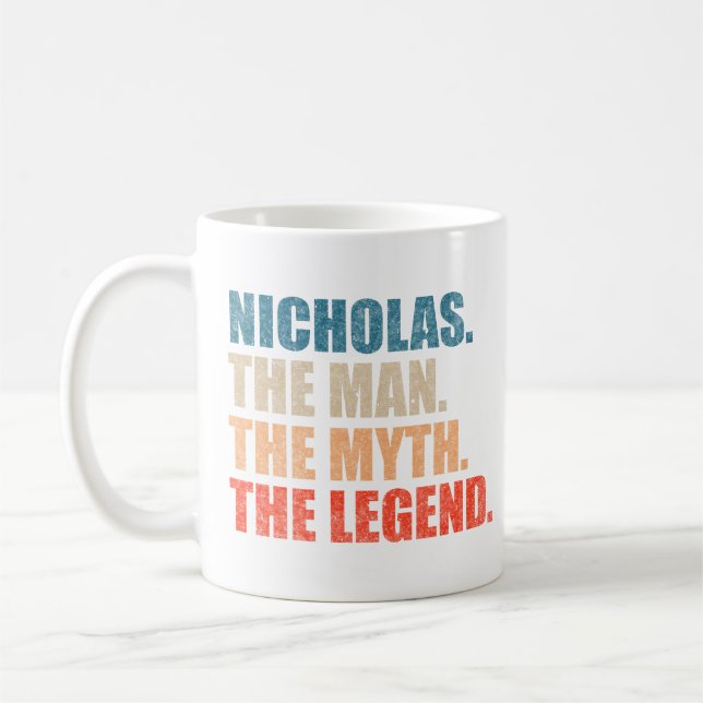 Caneca De Café Nicholas O Homem O Mito A Lenda (Esquerda)