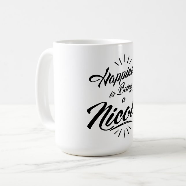 Caneca De Café Nicole (Frente Esquerda)