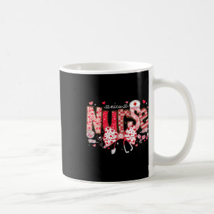 Caneca De Café Nicu Enfermeiro Stethoscope Arco Coquette Heart Va