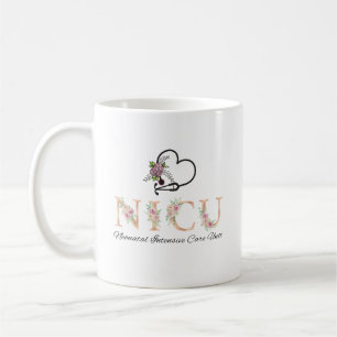 Caneca De Café Nicu Nurse Floral