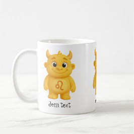 Caneca De Café niedliches Sternzeichen Monster Löwe