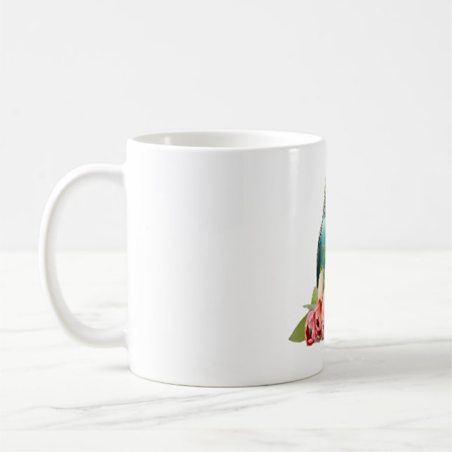 Caneca De Café niedliches Wellensittich Design (Esquerda)