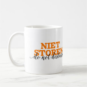 Caneca De Café Niet Storen/não perturba o vocabulário holandês