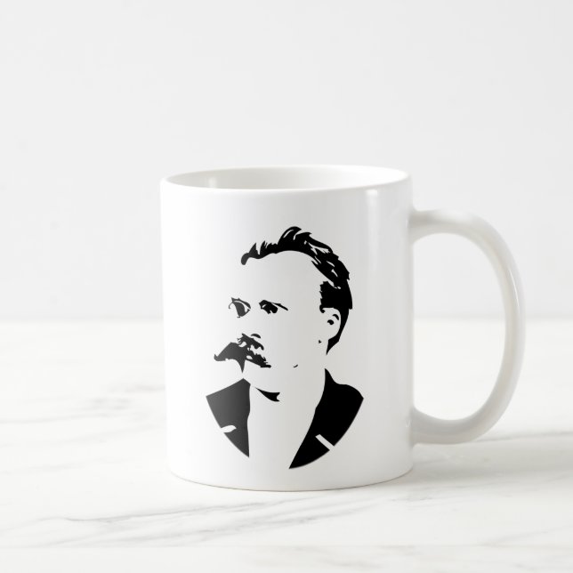 Caneca De Café Nietzsche enfrenta (Direita)