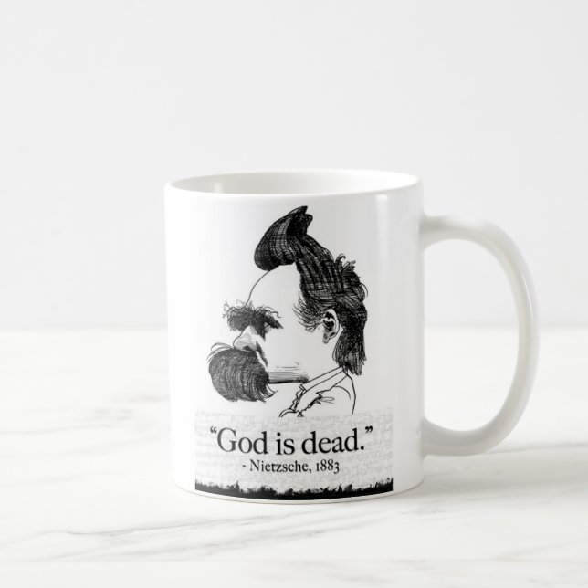 Caneca De Café Nietzsche God (Direita)