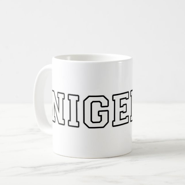 Caneca De Café Nigéria (Frente Esquerda)