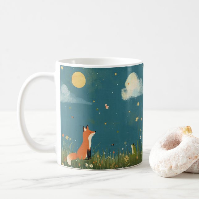Caneca De Café Night Whispers – Kind_Ones Dreamy Forest Mug (Com Donut)