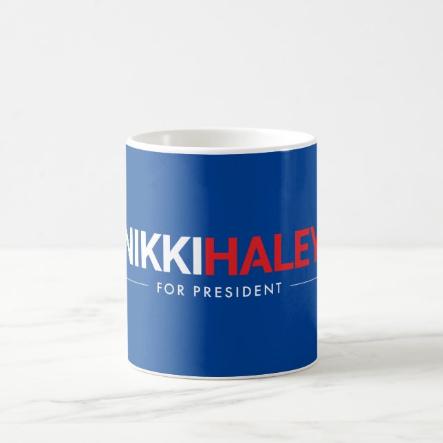 Caneca De Café Nikki Haley para o Presidente 2024 (Centro)