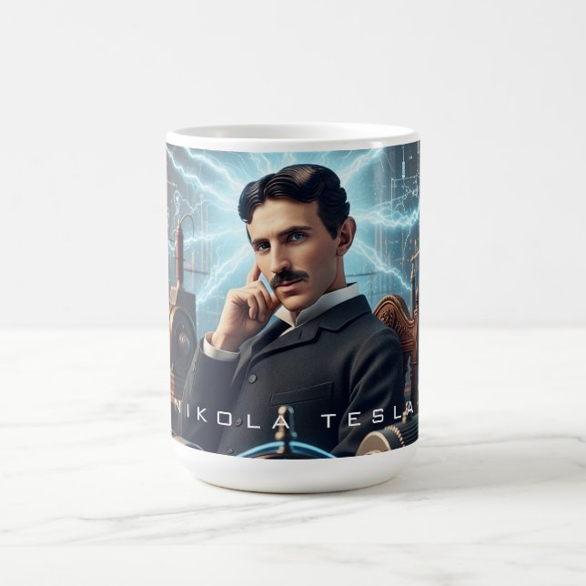Caneca De Café Nikola Tesla (Centro)