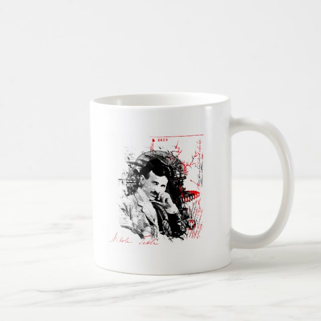 Caneca De Café Nikola Tesla (Direita)