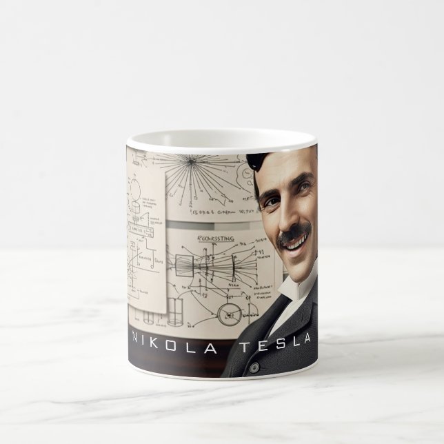 Caneca De Café Nikola Tesla - 369 A chave do universo (Centro)