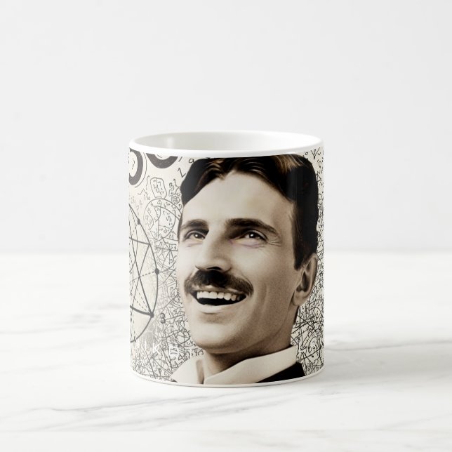 Caneca De Café Nikola Tesla - 369 A chave do universo (Centro)