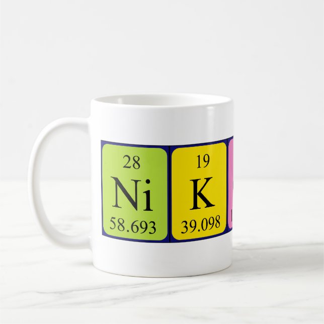 Caneca De Café Nikolai mesa periódica mug (Esquerda)