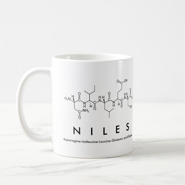 Caneca De Café Niles peptide name mug (Esquerda)