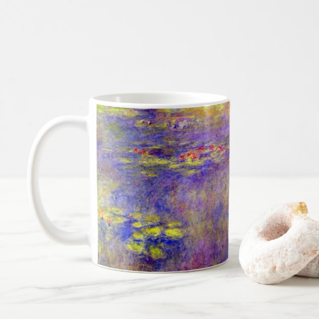 Caneca De Café Ninféias por Claude Monet (Com Donut)