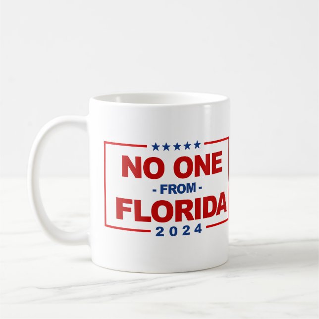 Caneca De Café Ninguém da Flórida 2024 (Esquerda)
