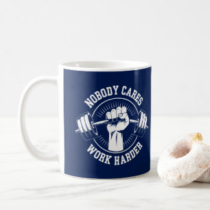Caneca De Café Ninguém se importa de trabalhar mais no Gym