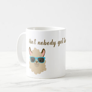 Caneca De Café Ninguém Tem Tempo Para Essa Cara de Lhama