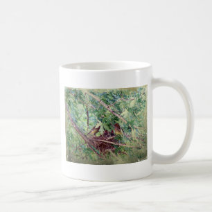 Caneca De Café Ninho de Cheio, Pais e Pássaros Bebês