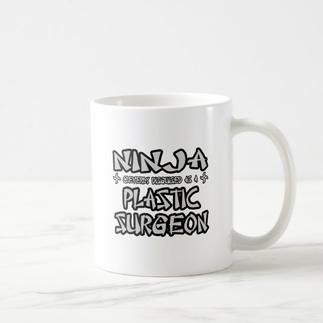 Caneca De Café Ninja...Cirurgião plástico (Direita)