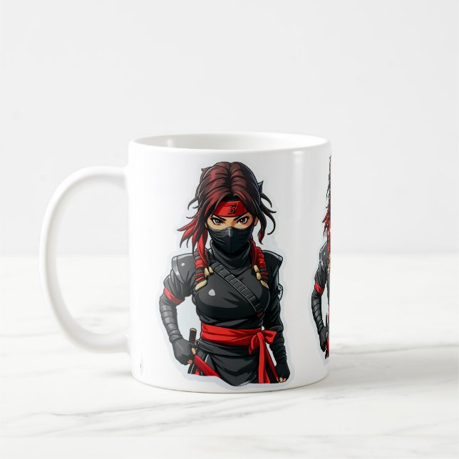 Caneca De Café Ninja Girl (Esquerda)