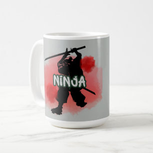 Caneca De Café Ninja Lua de Sangue