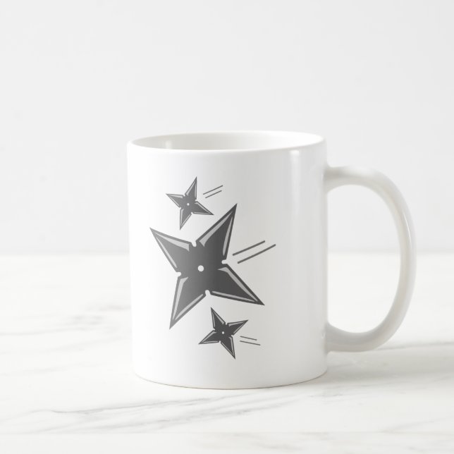 Caneca De Café Ninja Stars (Direita)