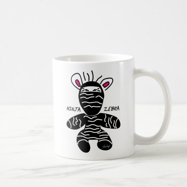 Caneca De Café Ninja Zebra Mug (Direita)
