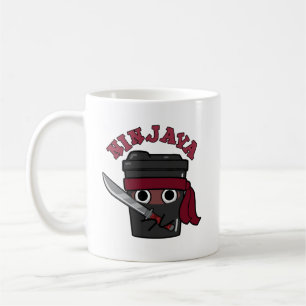 Caneca De Café Ninjava Funny Ninja Java Coffee Pun