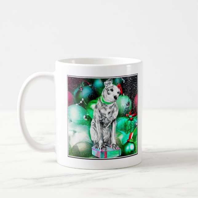 Caneca De Café Nipper, o Natal do Cachorro RCA (Esquerda)