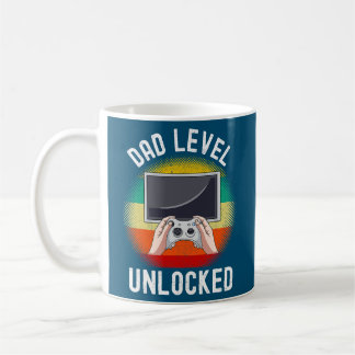 Caneca De Café Níveis de Pai de Anúncio de Gravidez Desbloqueados