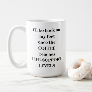 CANECA DE CAFÉ NÍVEIS DE SUPORTE DE VIDA
