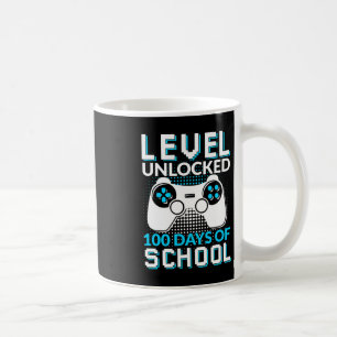 Caneca De Café Nível 100 Dias De Equipe De Nerdy De Jogadores Des