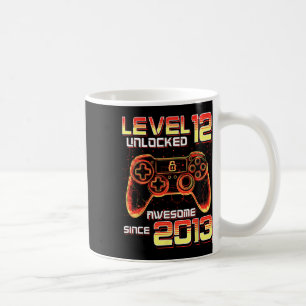 Caneca De Café Nível 12 Desbloqueado Festa de Video Game Aniversá