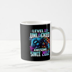 Caneca De Café Nível 13 Desbloqueado Incrível Desde o 13º Anivers