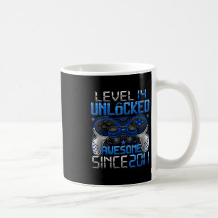 Caneca De Café Nível 14 Desbloqueado Presentes Para Meninos De 14