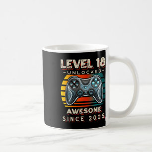 Caneca De Café Nível 18 Jogo de Vídeo Desbloqueado 18º Aniversári