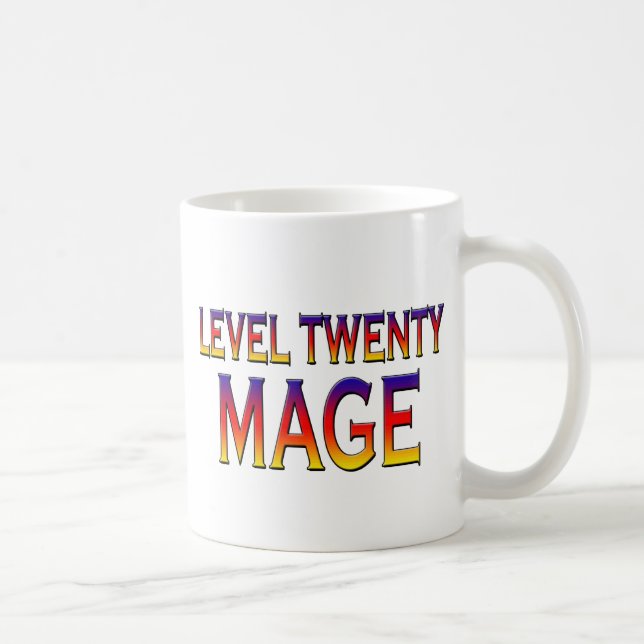 Caneca De Café Nível 20 Mage (Direita)