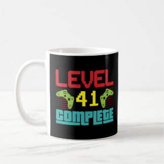 Caneca De Café Nível 41 Nível completo 41 desbloqueado 41 Anivers